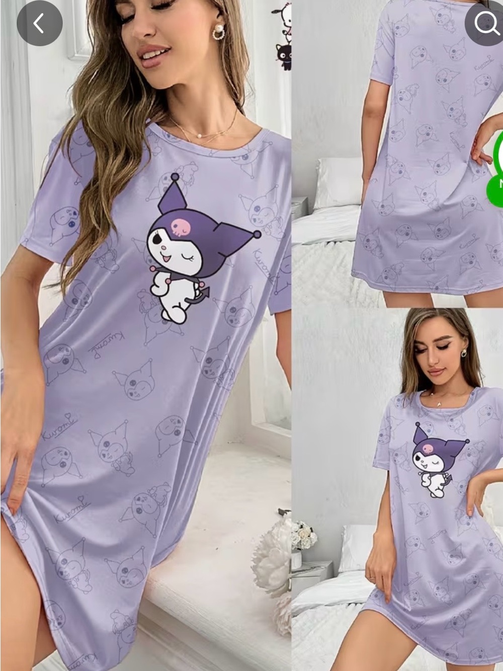Lavender Character Sleep Shirt - Women Intimates & Sleepwear